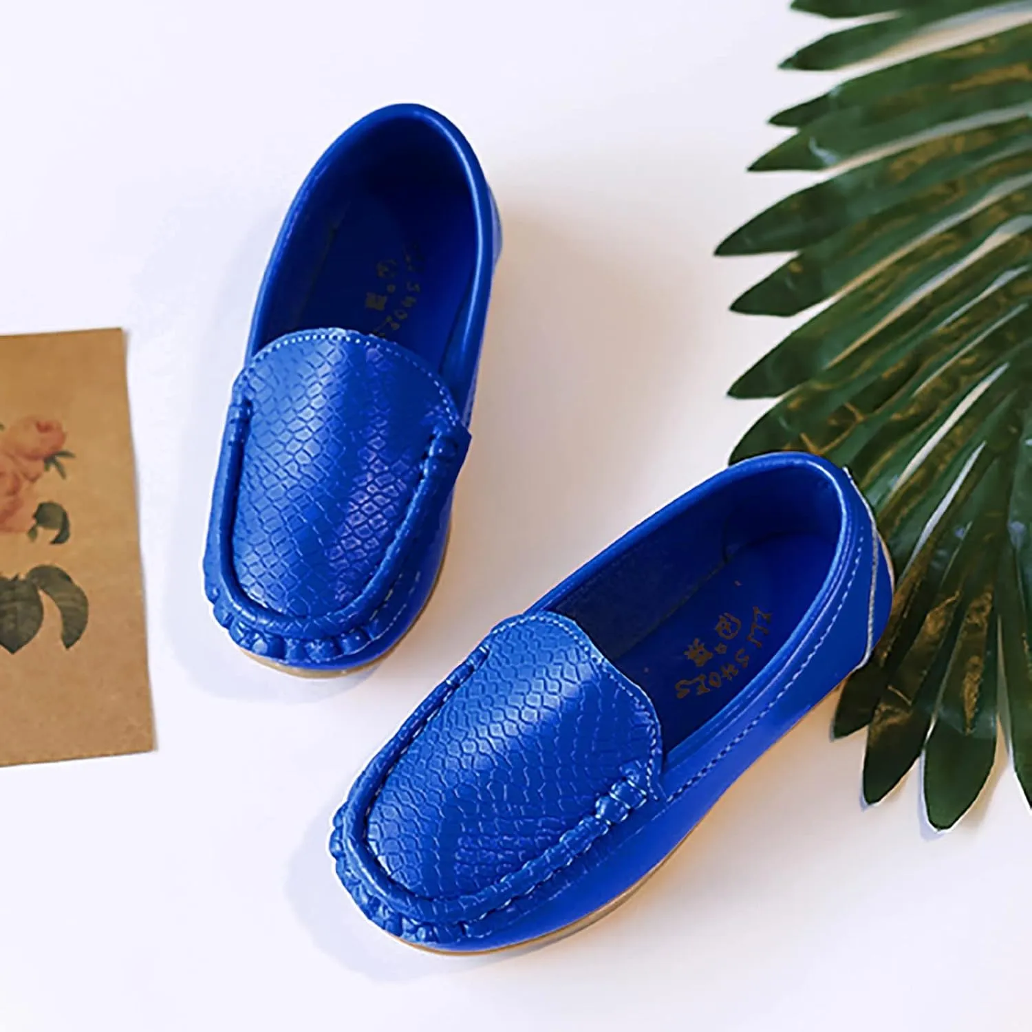 Toddler Boys Girls Soft Slip On Loafers Flat Dress Shoes Kids Casual occasins School Uniform Walking Boat Shoes