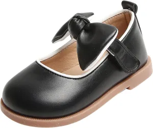 Toddler Girl Mary Jane Dress Shoes with Bow Flower Girl Shoes Little Girl School Uniform Shoes Girls School Dress Shoes
