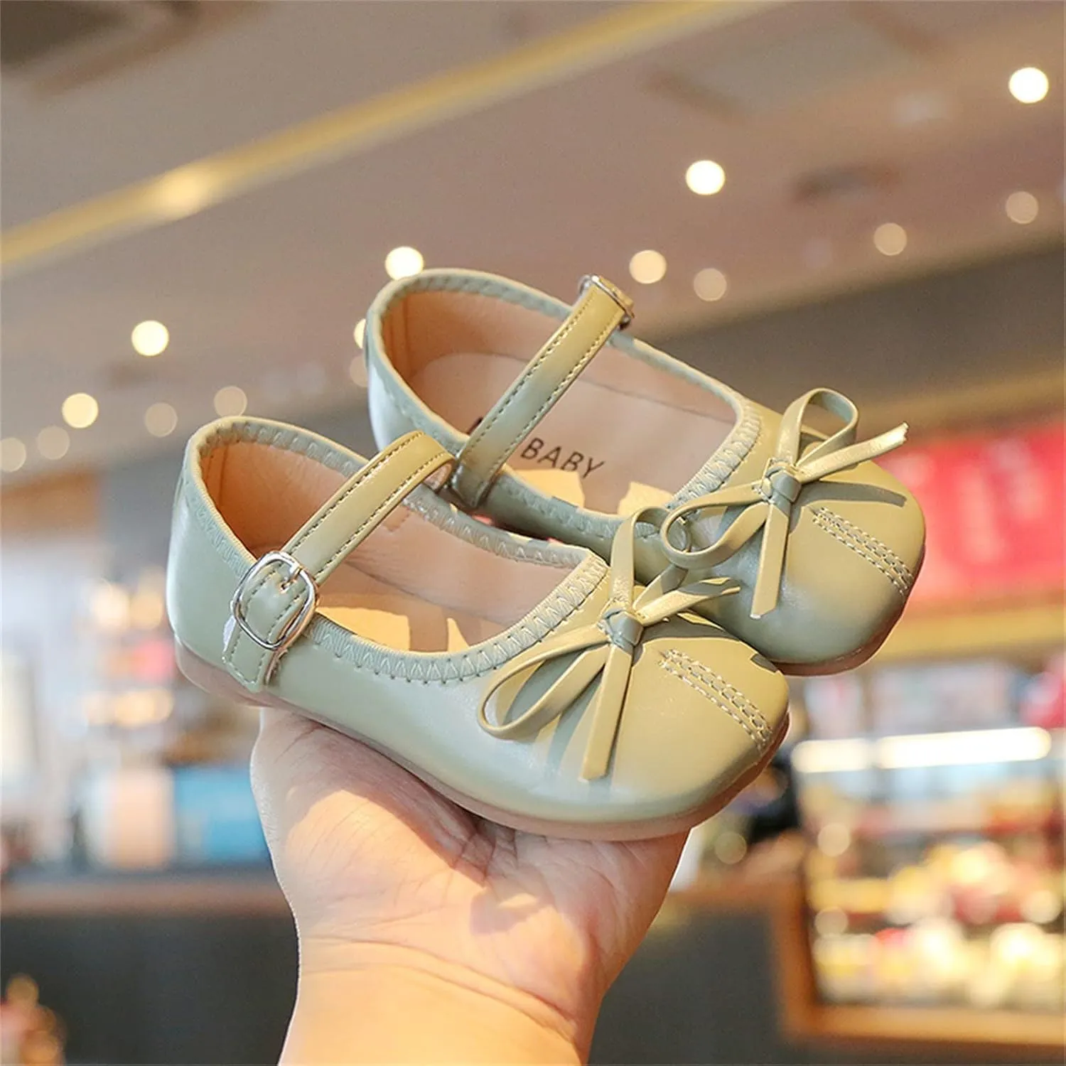 Toddler Girls Dress Shoes Bow Slip On Mary Jane Ballet Flats Flower Girl Party Wedding Shoes Girls School Shoes
