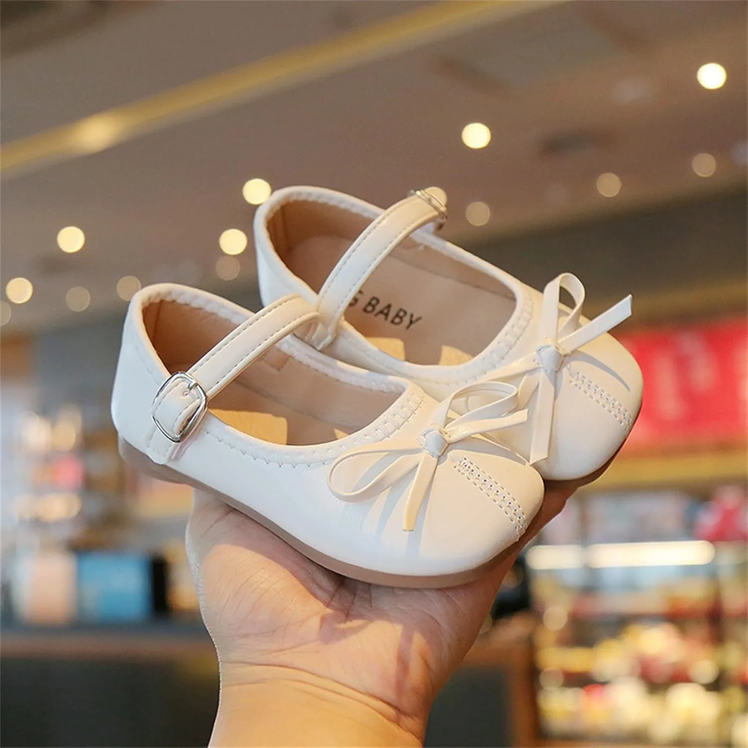 Toddler Girls Dress Shoes Bow Slip On Mary Jane Ballet Flats Flower Girl Party Wedding Shoes Girls School Shoes