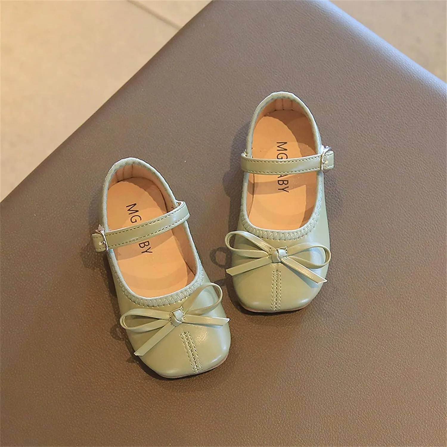Toddler Girls Dress Shoes Bow Slip On Mary Jane Ballet Flats Flower Girl Party Wedding Shoes Girls School Shoes