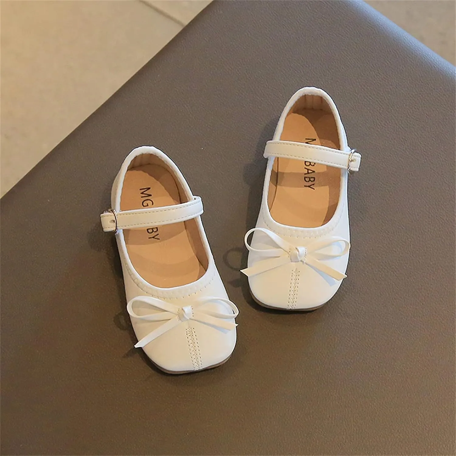 Toddler Girls Dress Shoes Bow Slip On Mary Jane Ballet Flats Flower Girl Party Wedding Shoes Girls School Shoes