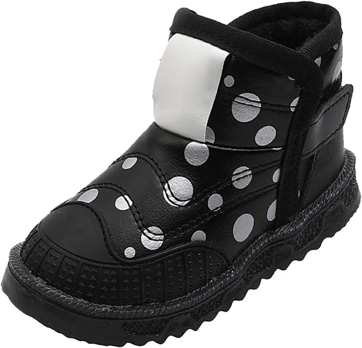 Toddler Light Up Shoes Non-Slip aterproof Slip On Winter Boots Wide Toe Box Warm Snow Boots Led Casual Sneaker