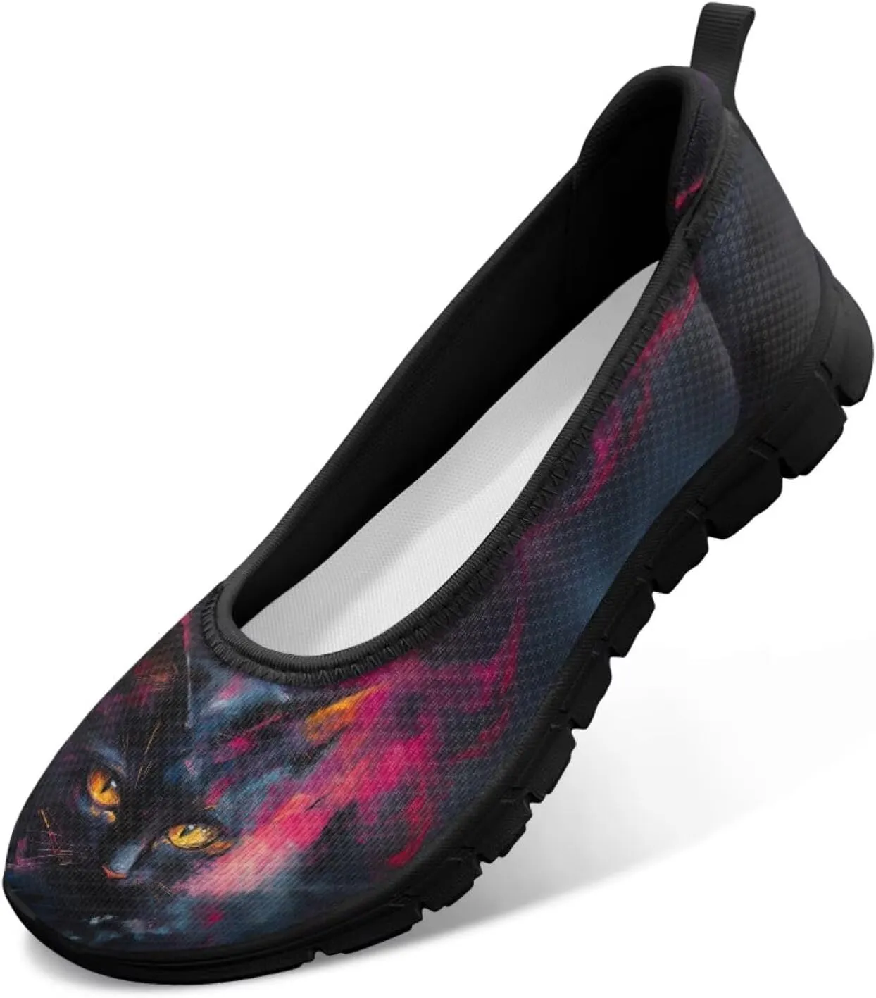 UNICEU Womens Slip On Mesh Shoes Casual Breathable Low Top Loafers Lightweight Comfort Fashion Walking Work Sneakers