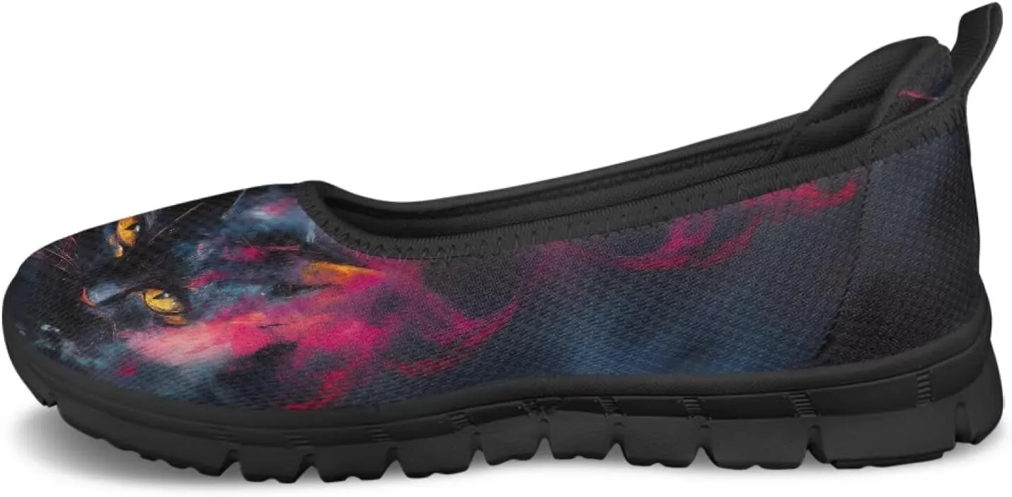 UNICEU Womens Slip On Mesh Shoes Casual Breathable Low Top Loafers Lightweight Comfort Fashion Walking Work Sneakers