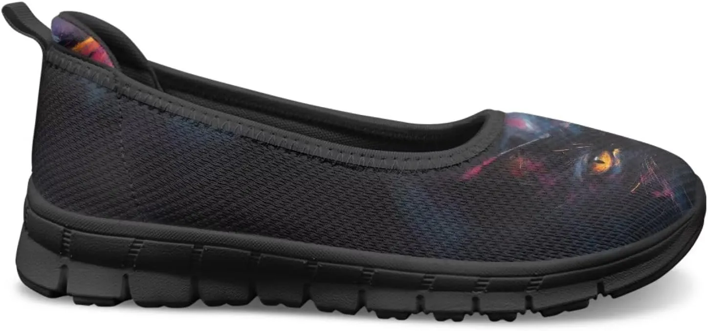 UNICEU Womens Slip On Mesh Shoes Casual Breathable Low Top Loafers Lightweight Comfort Fashion Walking Work Sneakers
