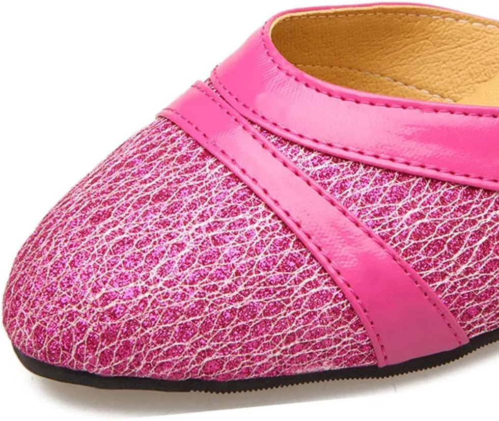 Vintage Dress Pumps Sandals Shoes for Women Round Toe Mid Heels Ankle Strap Ballet Ballroom Latin Salsa Dance Shoes