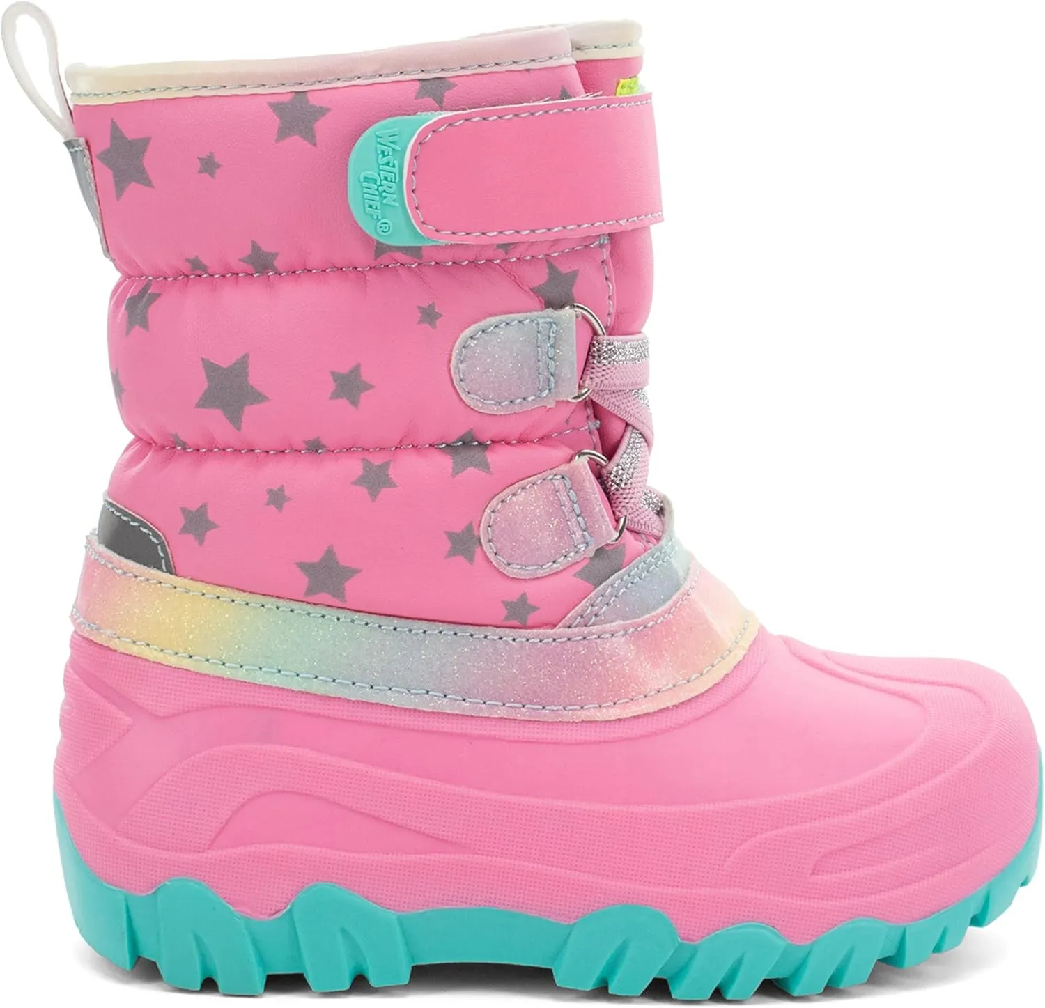 Western Chief Kids Ascend Faux Fur Cold Weather Boots  Waterproof Winter Boots for Girls & Boys  Warm, Cozy & Reflective for Snow Adventures