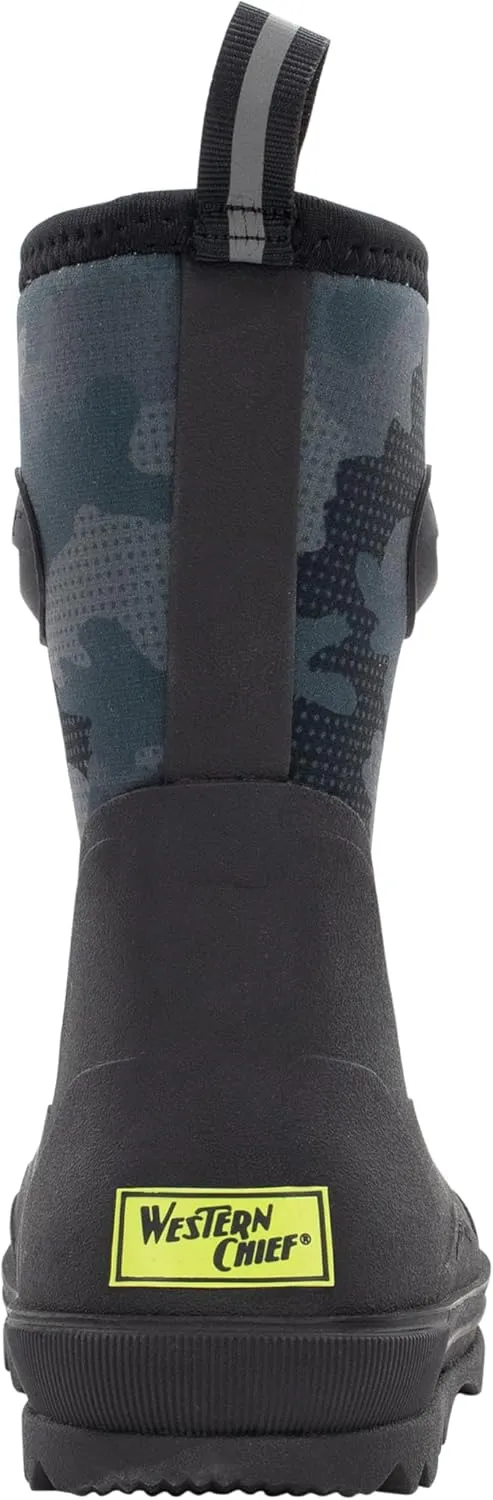 Western Chief Kids Traverse Neoprene Cold Weather Boots  Waterproof, Insulated, Warm, and Comfortable Winter Boots for Girls & Boys,  Kids Rubber Rain Boots with Fleece Lining