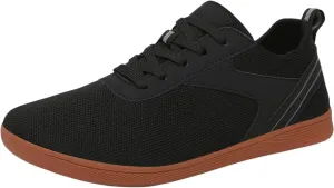 Wide Toe Barefoot Shoes Women Men Minimalist Walking Shoes Zero Drop Mesh Workout Sneakers Lightweight Breathable Comfortable Running Shoe for Athletic Workout Gym Jogging Slip On Walking Shoe