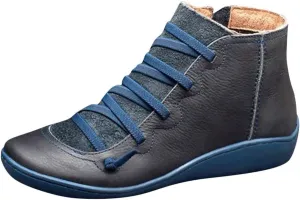 Womens Boots Ankle Black Dress Booties for Women Steel Toed Boots for Women Womens Hiking Boot Cute Cozy Non Slip Pointed Toe Stacked Mid Heel