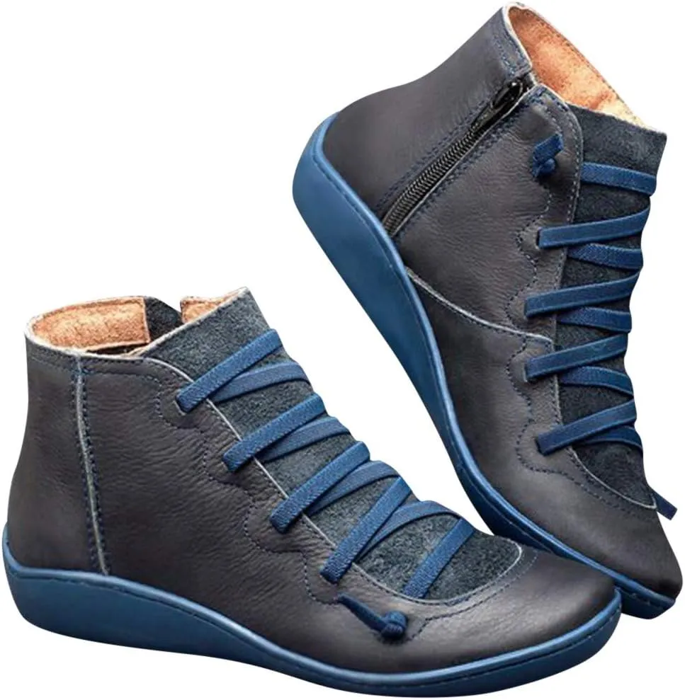 Womens Boots Ankle Black Dress Booties for Women Steel Toed Boots for Women Womens Hiking Boot Cute Cozy Non Slip Pointed Toe Stacked Mid Heel