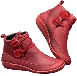 Womens Boots Ankle Brown Booties with Heel Steel Toe Boots for Women Boot Shoes for Women Cozy Warm Lightweight Cut Out Chunky Stacked Heel Slip on