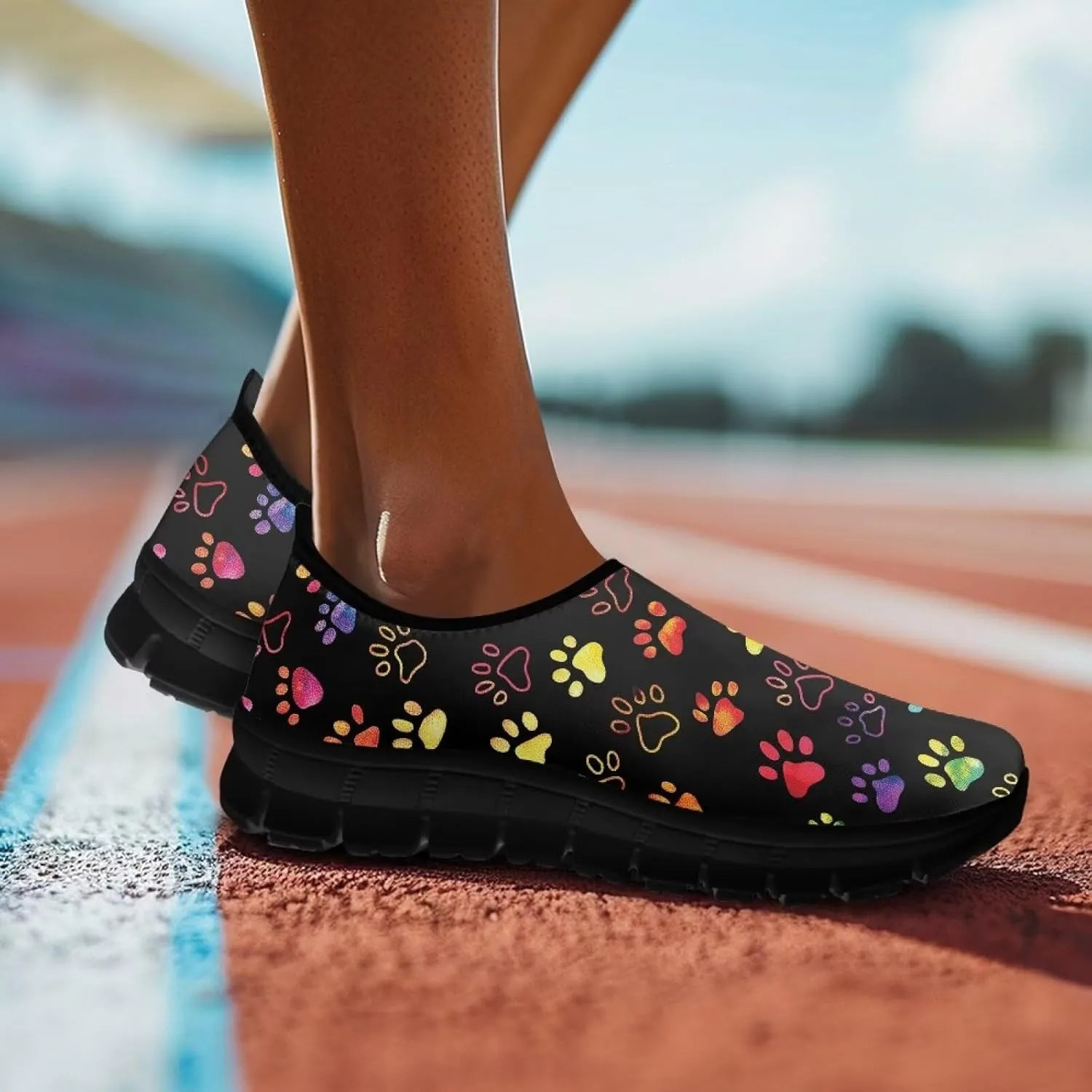 Women's Casual Sneakers Lightweight Breathable Running Shoes Comfort Non Slip Sports Shoes Slip On Sneakers Soft Loafers Walking Outdoor Travel Shoes US 5.5-11.5