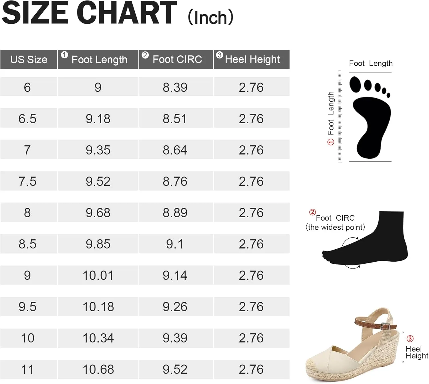 Women's Closed Toe Platform Sandals Summer Buckle Ankle Strap Espadrilles Wedge Sandals