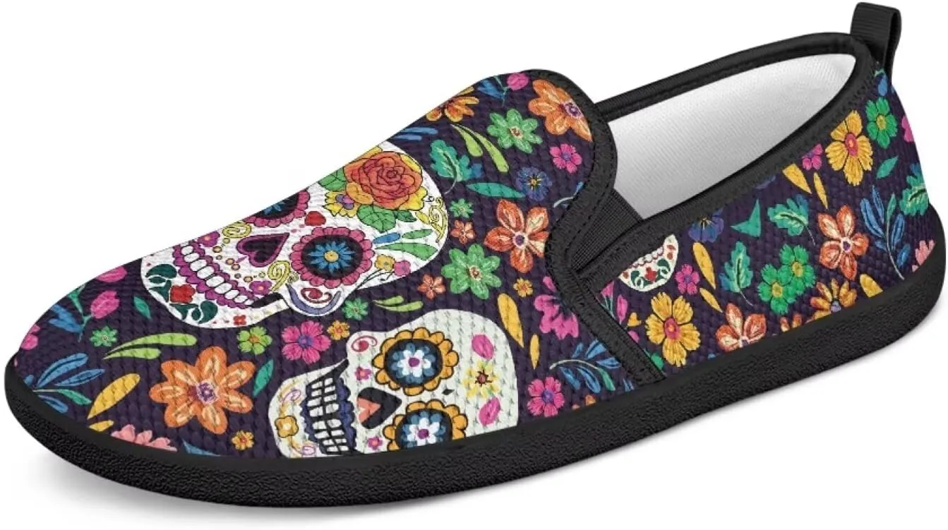 Women's Mesh Flats Shoes Breathable Low Top Slip On Sneakers Fashion Comfort Ladies Walking Travel Loafers