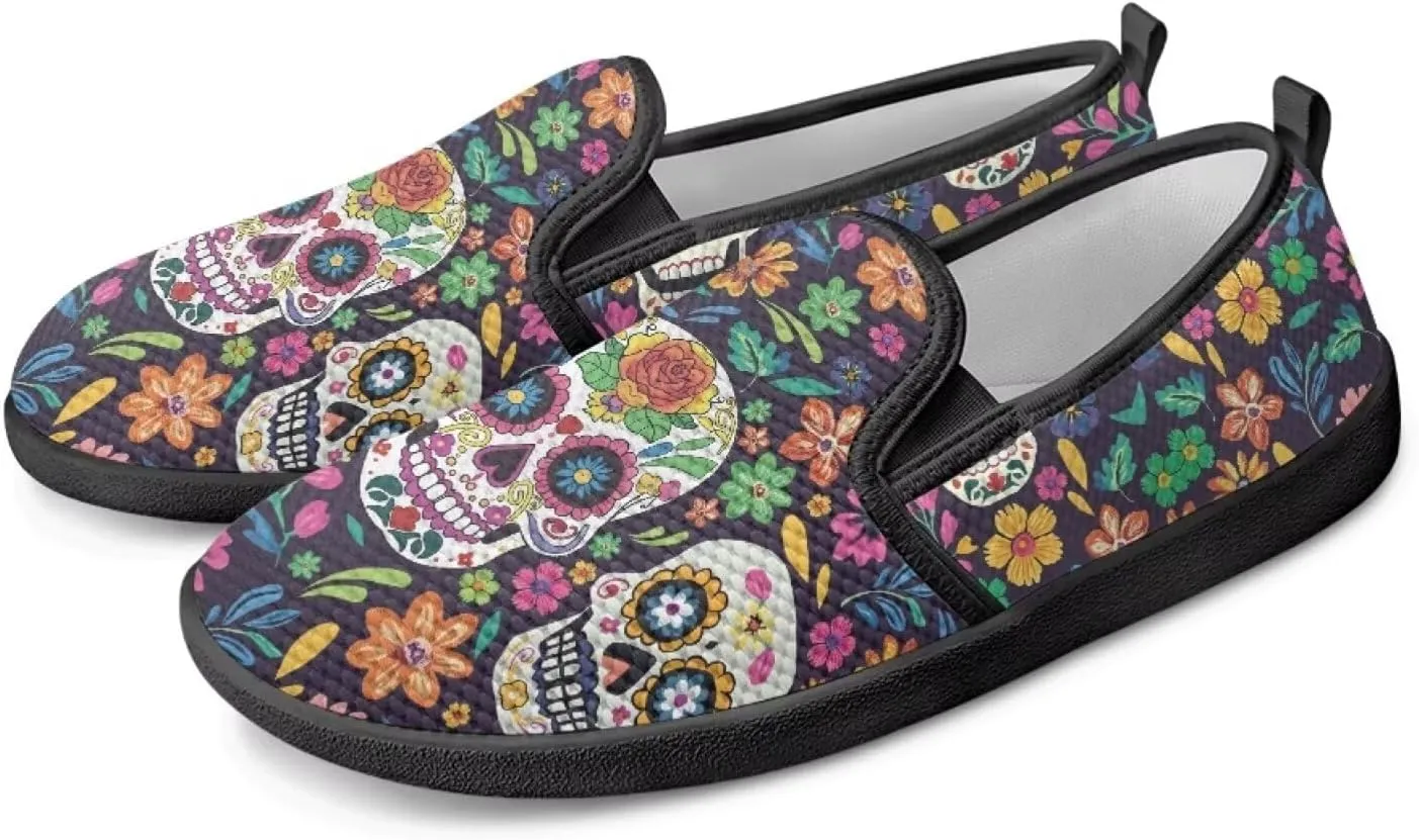 Women's Mesh Flats Shoes Breathable Low Top Slip On Sneakers Fashion Comfort Ladies Walking Travel Loafers