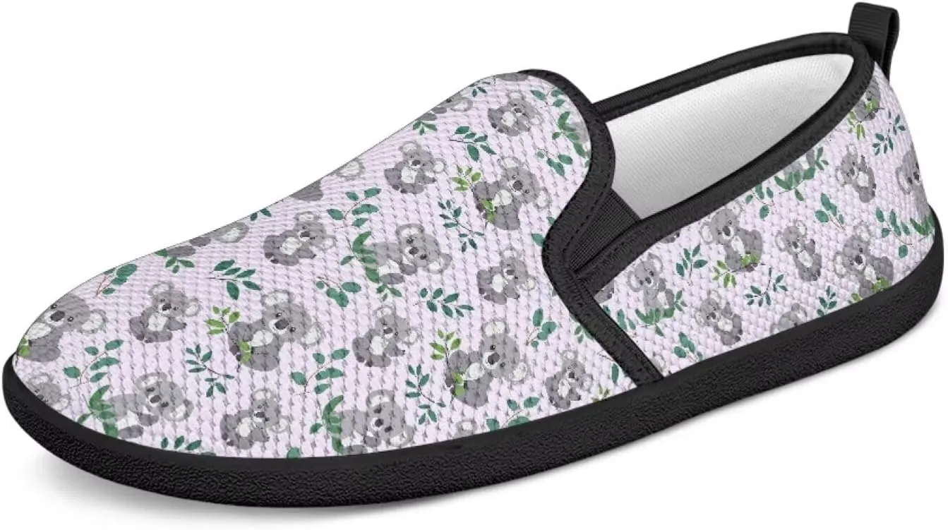 Womens Mesh Slip On Shoes Casual Breathable Low Top Flats Non-Slip Fashion Comfort Walking Work Loafers