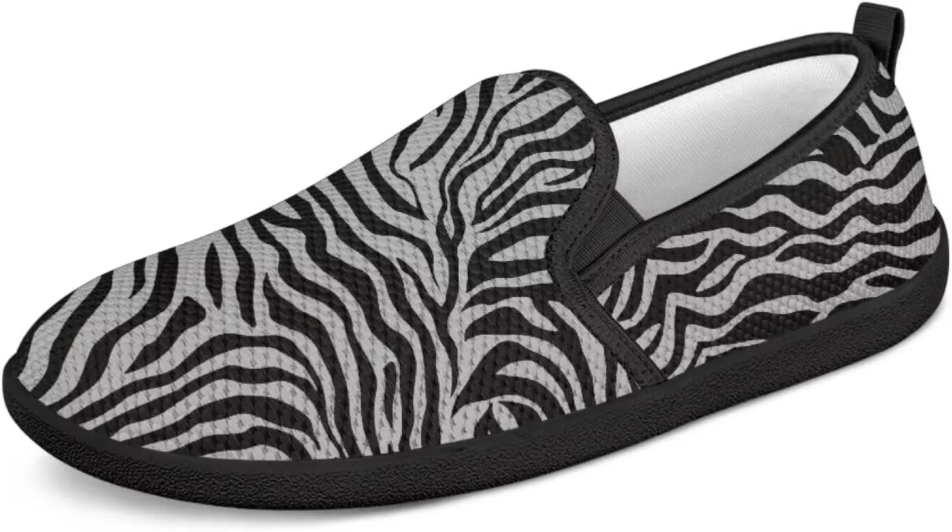 Women's Slip On Shoes Casual Breathable Mesh Flats Sneakers Fashion Low Top Soft Loafers for Tennis Work