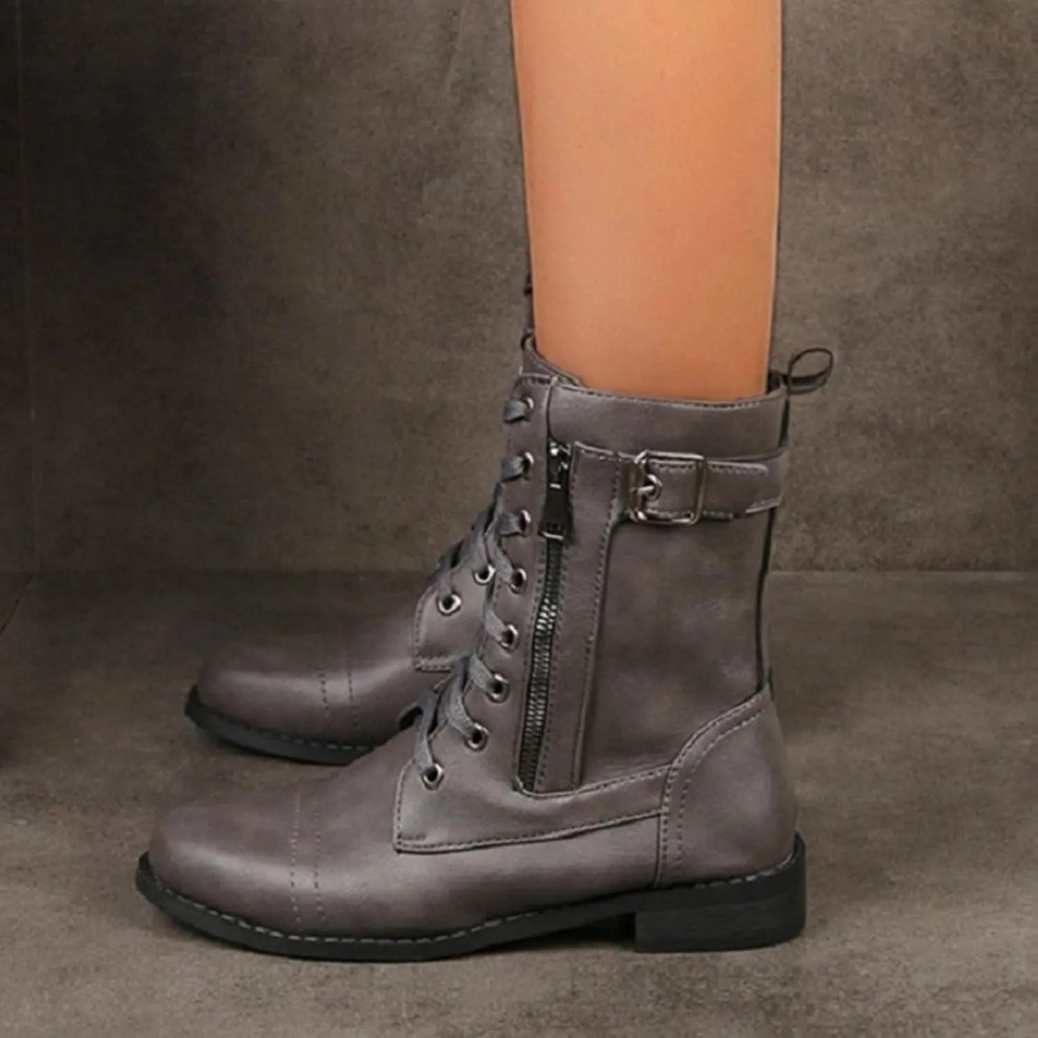 Work Boots for Women Ankle Womens Heeled Booties Extra Wide Boots Women Ankle Boot Closed Head Cute Cozy Closed Pointed Toe Low Block Heel Zip Up