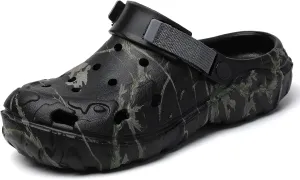 YUKTOPA Men's Clogs Outdoor Athletic Sports Sandals Adult Slip On Garden Shoes Summer Water Beach Shoes Casual Slippers Lightweight Breathable Non Slip